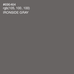 #696464 - Ironside Gray Color Image